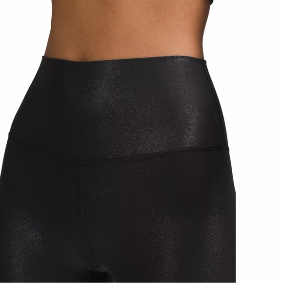 Lululemon Align High Rise Shine Radiate Foil Print Black Size M - Picture 4 of 6